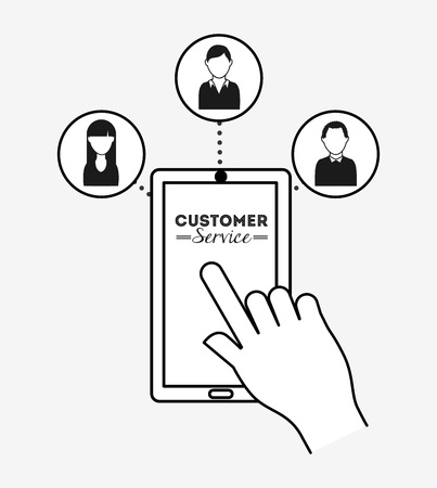 customer service design, vector illustration eps10 graphicのイラスト素材