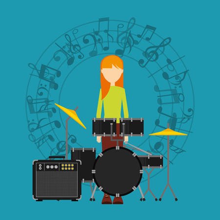 music lifestyle design, vector illustration eps10 graphicのイラスト素材