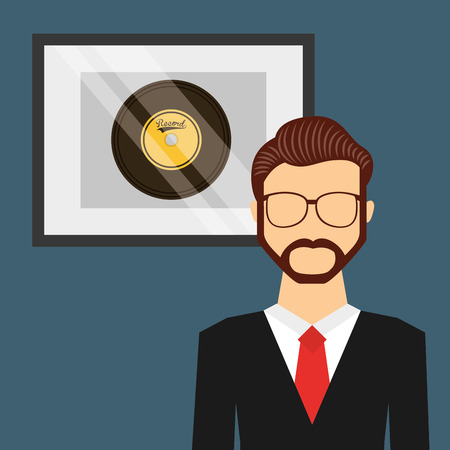 music award design, vector illustration eps10 graphicのイラスト素材