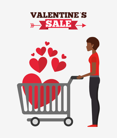 valentines sale design, vector illustration  graphicのイラスト素材
