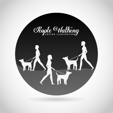people walking design, vector illustration eps10 graphicのイラスト素材