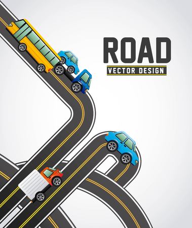 road concept design, vector illustration eps10 graphicのイラスト素材