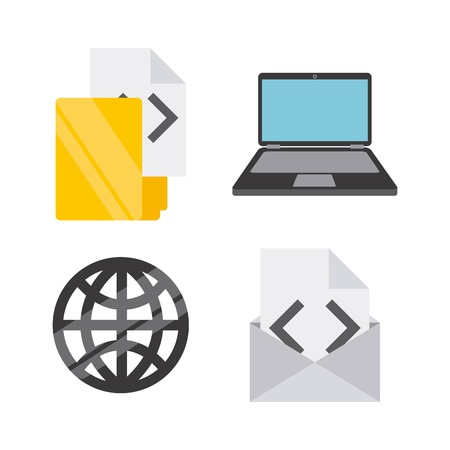 data center design, vector illustration eps10 graphicのイラスト素材