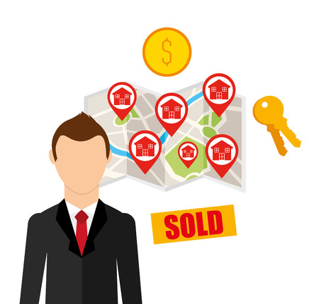 real estate design, vector illustration eps10 graphicのイラスト素材