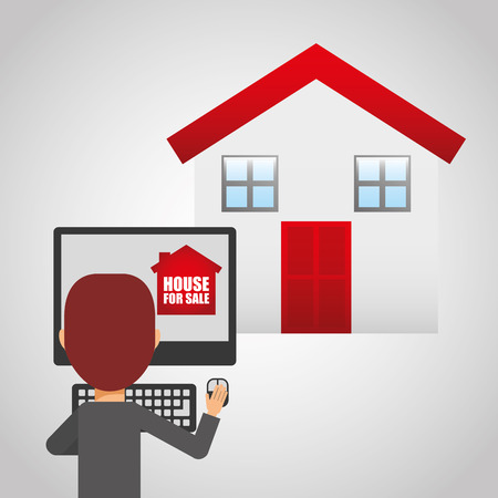 real estate design, vector illustration  graphicのイラスト素材