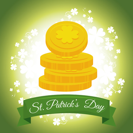 Saint patrick day celebration graphic design, vector illustrationのイラスト素材