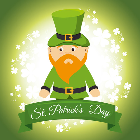 Saint patrick day celebration graphic design, vector illustrationのイラスト素材