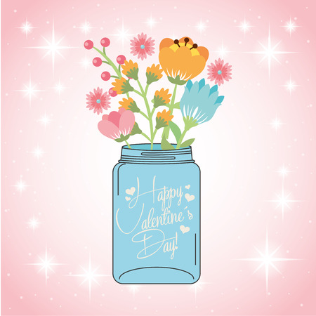 happy valentines day design, vector illustration  graphicのイラスト素材