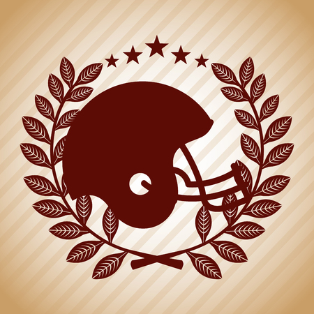 american football designのイラスト素材