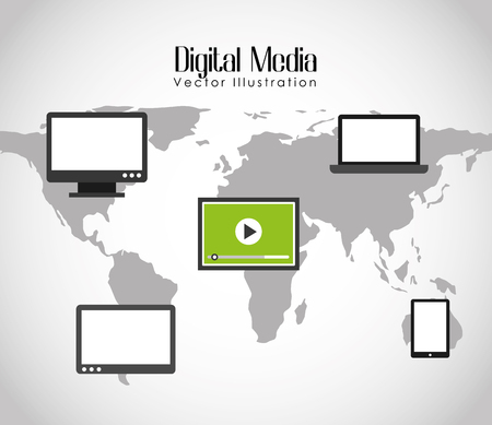 digital media designのイラスト素材