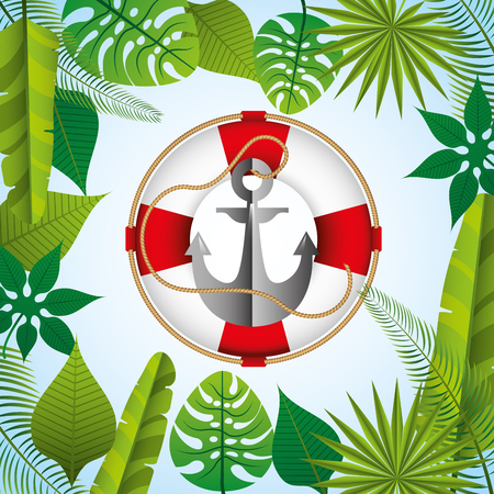 tropical paradise designのイラスト素材