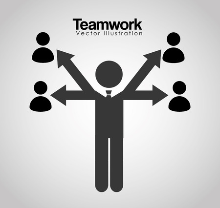 teamwork concept design, vector illustration eps10 graphicのイラスト素材