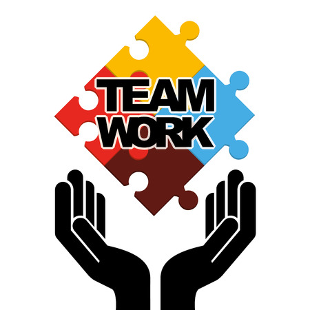 teamwork concept design, vector illustration eps10 graphicのイラスト素材