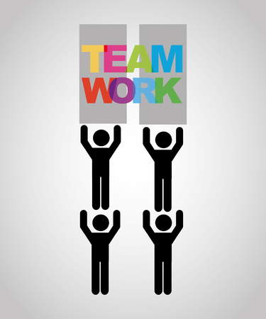 teamwork concept design, vector illustration eps10 graphicのイラスト素材