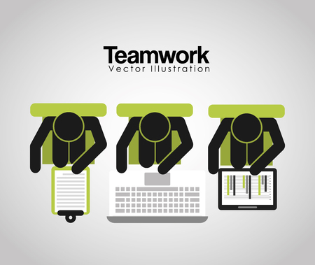 teamwork concept design, vector illustration eps10 graphicのイラスト素材