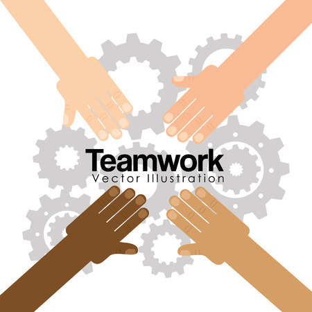 teamwork concept designのイラスト素材