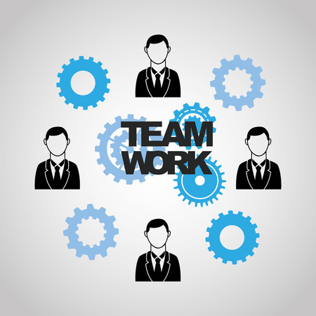 teamwork concept design, vector illustration eps10 graphicのイラスト素材