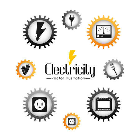 electricity concept designのイラスト素材