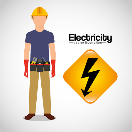 electricity concept designのイラスト素材