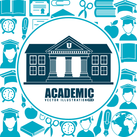 academic education  designのイラスト素材
