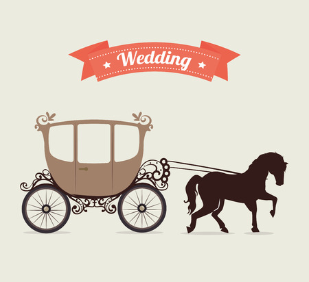 Wedding cute card design, vector illustration eps10のイラスト素材