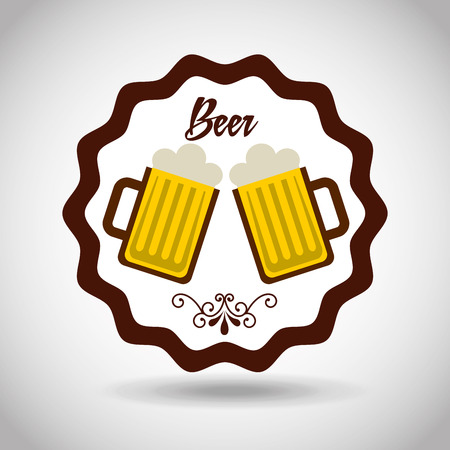 cold beer designのイラスト素材