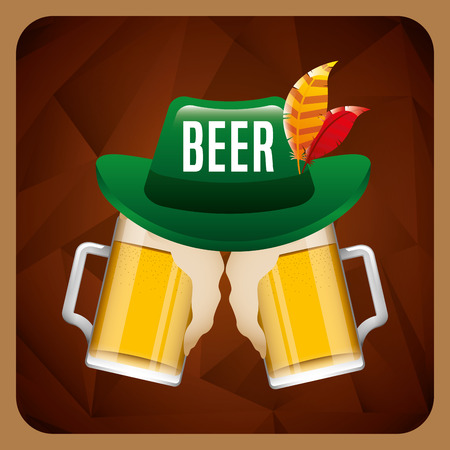 cold beer designのイラスト素材