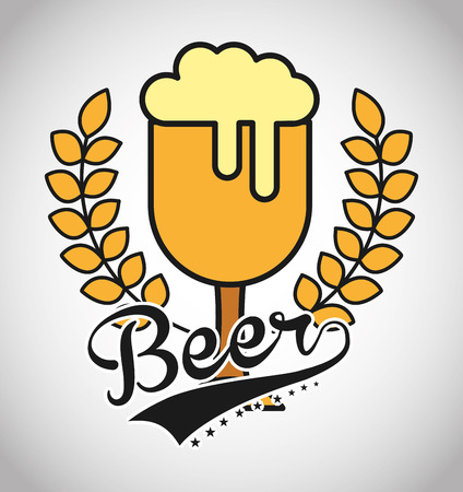 cold beer designのイラスト素材