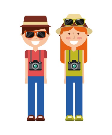 tourist concept design, vector illustration eps10 graphicのイラスト素材