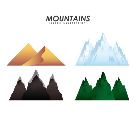 mountains landscape design, vector illustration   graphicのイラスト素材
