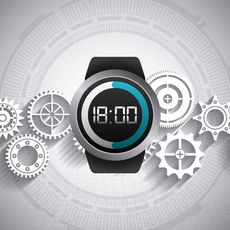 wearable technology design, vector illustration eps10 graphicのイラスト素材