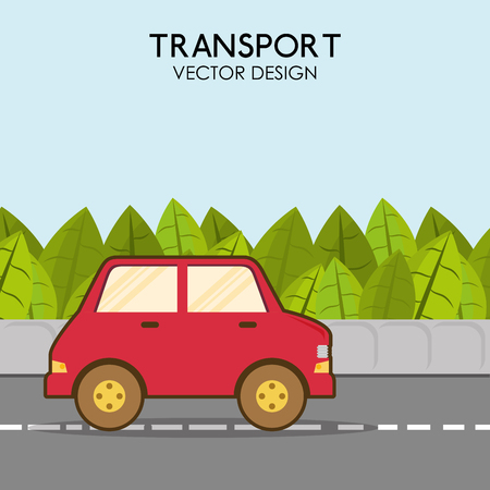 Vehicle transport icon graphic design, vector illustrationのイラスト素材