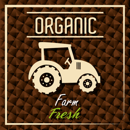 Farm fresh organic product grahic design, vector illustrationのイラスト素材