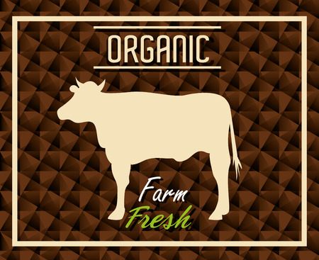 Farm fresh organic product grahic design, vector illustrationのイラスト素材