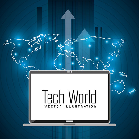 tech world design, vector illustration eps10 graphicのイラスト素材