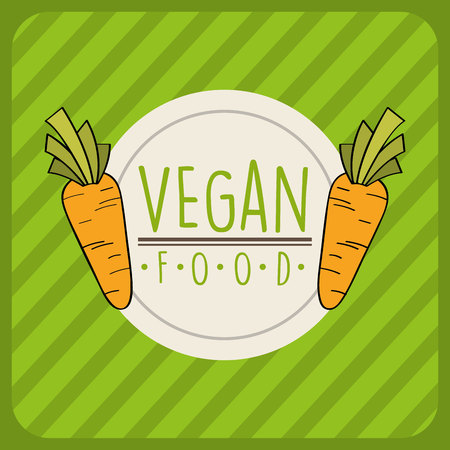 vegan food design, vector illustration eps10 graphicのイラスト素材