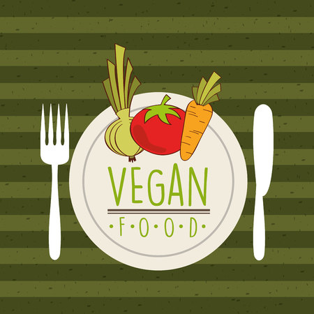 vegan food design, vector illustration eps10 graphicのイラスト素材