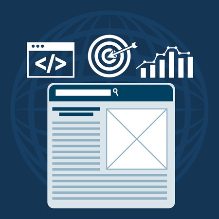 search engine optimization design, vector illustration eps10 graphicのイラスト素材