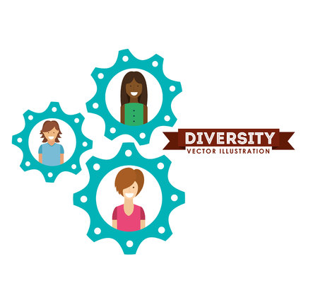 diversity people design, vector illustration eps10 graphicのイラスト素材
