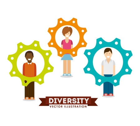 diversity people design, vector illustration eps10 graphicのイラスト素材