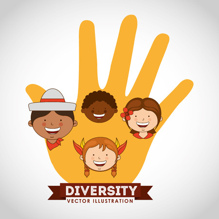 diversity people design, vector illustration eps10 graphicのイラスト素材