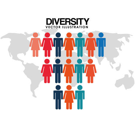 diversity people design, vector illustration eps10 graphicのイラスト素材