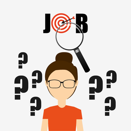 jobs concept design, vector illustration eps10 graphicのイラスト素材