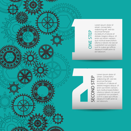 gears infographic design, vector illustration eps10 graphicのイラスト素材