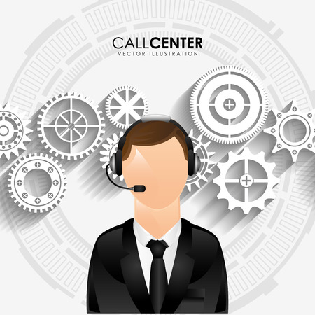 call center design, vector illustration eps10 graphicのイラスト素材