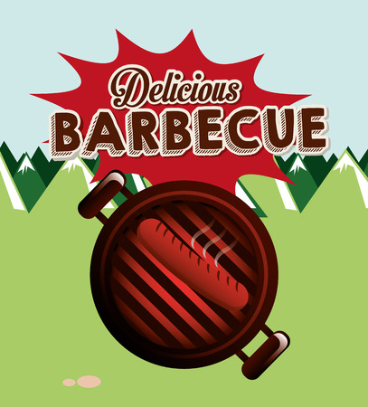 delicious barbecue design, vector illustration eps10 graphicのイラスト素材