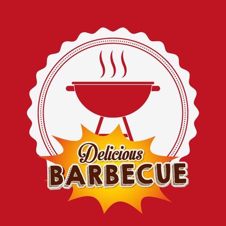 delicious barbecue design, vector illustration eps10 graphicのイラスト素材