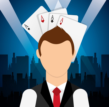 casino games design, vector illustration eps10 graphicのイラスト素材