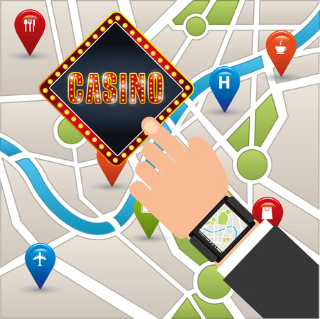 casino games design, vector illustration eps10 graphicのイラスト素材