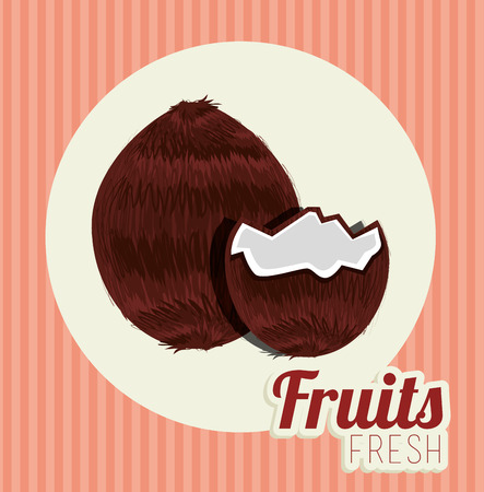 Fruit healthy food graphic design, vector illustration eps10のイラスト素材